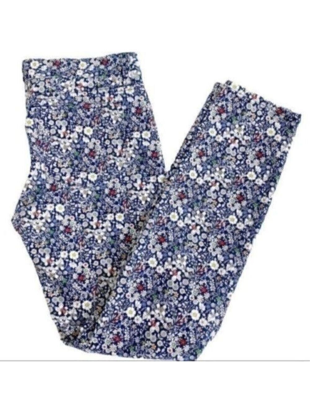 J.Crew Toothpick Liberty Art floral ankle jeans Style 49191 size 25